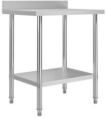 Darbastalis VLX With Backsplash 51187, sidabro sp., 80 cm x 60 cm x 93 cm