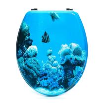 Крышка унитаза Okko P-753, синий цв., 45 см x 36 см