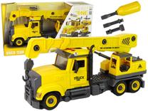 Игрушечный грузовик Lean Toys Build Team Assembly Zone, желтый цв.