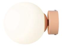 Šviestuvas sieninis Aldex Ball S, E14, 1 x 10 W, balta sp. / raudona sp.