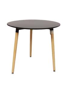 Stalas MN TD02, juoda sp., 80 cm x 80 cm x 74.5 cm