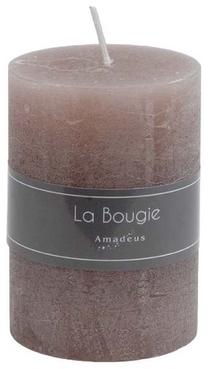 Свеча, цилиндрическая Amadeus La Bougie, 48 час, коричневатый цв.