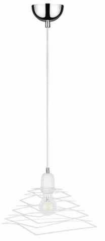 Valgusti rippuv Spot-Light Komet, E27, 1 x 60 W, valge v. / kroom v.