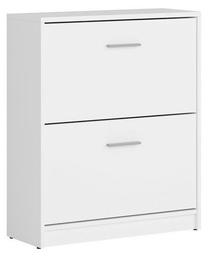 Batų dėžė Nepo Plus, balta, 70 cm x 27.5 cm x 84 cm