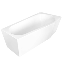 Vonia, laisvai pastatoma AMO-006DR-150, 150 cm x 80 cm x 58 cm, asimetrinė, balta sp.