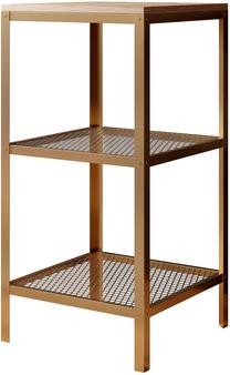 Knygų lentyna ADRK Rolin, aukso sp./artisan oak sp., 80 cm x 40 cm x 40 cm