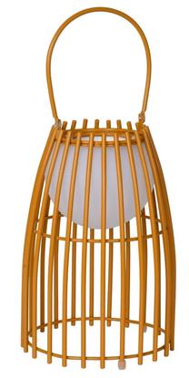 Lauko stalo šviestuvas Lucide Fjara, 0.3W, LED, IP44, ruda sp., 17.5 cm x 40 cm