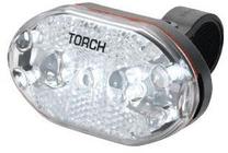 Dviračių žibintas Torch, plastikas, balta sp./juoda sp.