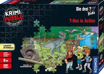 Pusle Kosmos Crime Puzzle T-Rex In Action 680657, 38 cm x 54 cm, 200 tk, mitmevärviline