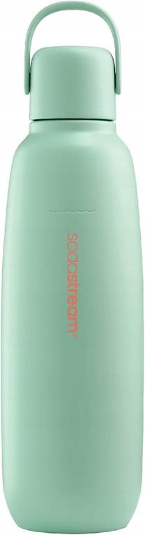 Sporta pudeles un šeikeri SodaStream Fizz & GO, piparmētra (mint) krās., nerūsējošais tērauds, 0.9 l