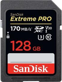 Atminties kortelė SanDisk Extreme Pro 128GB Class 10 UHS-I Prekė su pažeista pakuote.