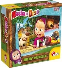 Пазл Lisciani Maha & The Bear 475624, 19 см x 19 см, 4 шт., многоцветный