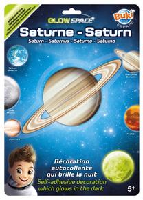 Sienas uzlīme Buki Phosphorescent Planet Satur, gaiši brūna krās.