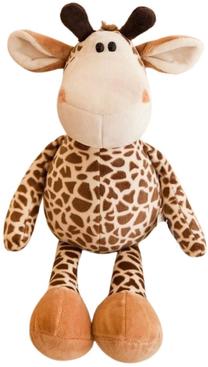 Mīkstā rotaļlieta žirafe Lean Toys, brūna krās./brūngans krās., 25 cm