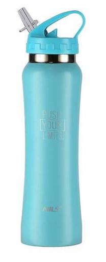 Ūdens pudele Nils Camp NCB54, zila krās., nerūsējošais tērauds, 0.75 l