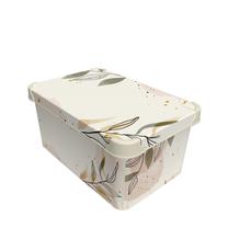 Daiktadėžė su dangčiu Domoletti, 10 l, įvairių spalvų, 34.5 x 23 x 16 cm