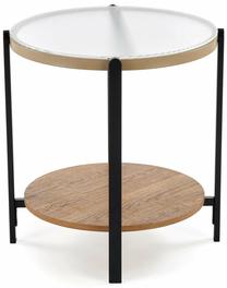 Kavos staliukas Kamala, ruda sp./juoda sp., 53 cm x 53 cm x 55 cm