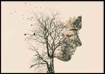 Pilt DecoKing Girl Silhouette Tree, 100 cm x 70 cm