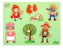 Medinė dėlionė Smily Play Red Riding Hood SPW83807, 7 vnt., įvairių spalvų