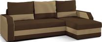 Kampinė sofa Giulio Alova 68, Alova 66, ruda sp., 150 x 237 cm x 90 cm