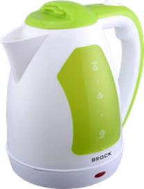Elektriskā tējkanna Brock WK 04, 2 l, balta krās./zaļa krās.