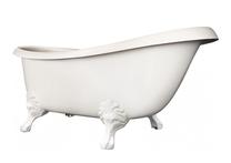 Vonia, laisvai pastatoma Paa Silkstone Victoria Silk, 170 cm x 83 cm x 73 cm, ovalas, balta sp.