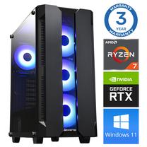 Stacionārs dators Intop RM71896WH AMD Ryzen 7 5700X, DDR4 16 GB, SSD+HDD 250 GB 4 TB, Nvidia GeForce RTX3050 6 GB GDDR6, Windows 11 Home
