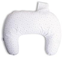 Barošanas spilvens BabyMatex Mini Relax Jersey, balta krās.