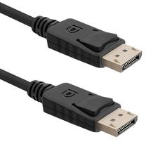 Adapteris Qoltec 50456 Displayport 1.1 male, Displayport 1.1 male, 1.5 m, melna krās.