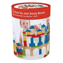 Деревянные блоки Hape Build Up And Away E0427, 100 шт.