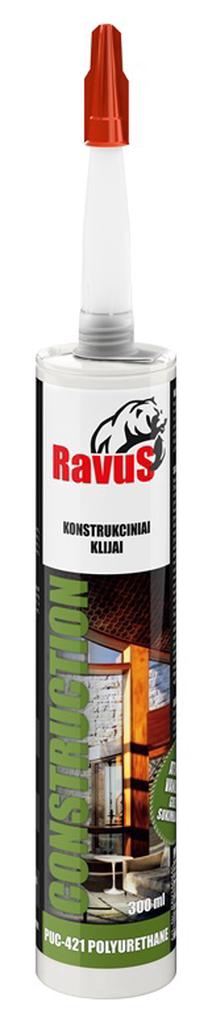 Клей монтажные Ravus Construction, 0.3 л, желтый цв.