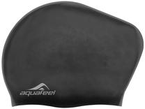 Шапочка плавания для длинных волос Aquafeel Long Hair Cap, черный цв.