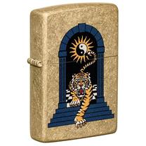 Зажигалка Zippo 48613 Tiger Tattoo Design, золотой цв.