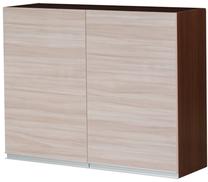Viršutinė virtuvinė spintelė Bodzio Sandi KS90GS, ruda sp./smėlio sp., 31 cm x 90 cm x 72 cm