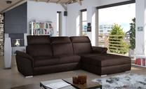 Kampinė sofa Trevisco Monolith 29, tamsiai ruda sp., dešininė, 212 x 272 cm x 100 cm