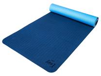 Коврик для фитнеса и йоги Easy Yoga Eco Double, синий цв., 183 см x 61 см x 0.6 см