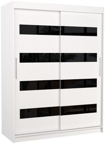 Spinta ADRK Karen, balta sp./juoda sp., 150 cm x 58 cm x 200 cm