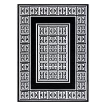 Ковер комнатные Hakano Mosse Greek, черный цв./кремовый цв., 150 см x 80 см