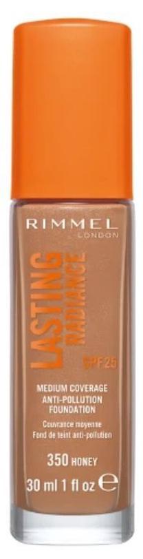 Makiažo pagrindas Rimmel London Lasting Radiance, 350 honey, 30 ml