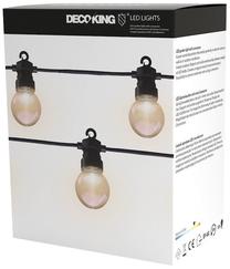 Lauko lempučių girlianda DecoKing LED Garden Extension, 6W, LED, IP44, balta sp.