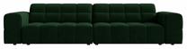 Sofa Cosmopolitan Design Chicago Velvet Bluvel 78, žalio stiklo sp., 102 x 252 cm x 78 cm