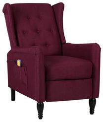 Tugitool VLX Massage Recliner 329337, violetne v., 90 cm x 66 cm x 98 cm