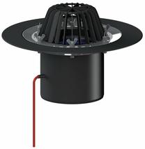 Notekas kolektors H&L DN160 HL62.1/5, 10 cm, Ø 35.4 cm, polipropilēns (pp), melna krās.