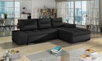 Kampinė sofa Ottavio Sawana 14, Soft 11, juoda sp., dešininė, 180 x 275 cm x 85 cm