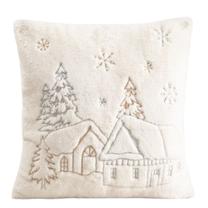 Kalėdinis dekoratyvinės pagalvėlės užvalkalas Homla Tilde 757310, balta, 45 cm x 45 cm