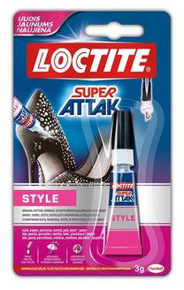 Клей универсальный Loctite Super Attak Style, 0.003 кг, прозрачный цв.