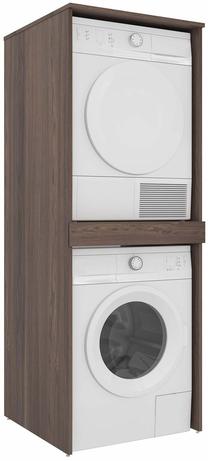Spintelė skalbimo mašinai Kalune Design Linfa 70-020, riešuto sp., 73 cm x 70 cm x 193 cm