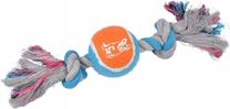 Žaislas šuniui, virvinis Zolux Rope with Tennis Ball, 30 cm, įvairių spalvų