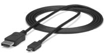 Vads StarTech USB C to DisplayPort 1.2 USB-C, DisplayPort 1.2, 1.8 m, melna krās.