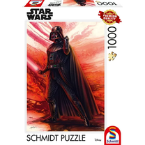 Dėlionė Schmidt Star Wars 57594, 27.28 cm x 19.4 cm, 1000 vnt., juoda sp./raudona sp.